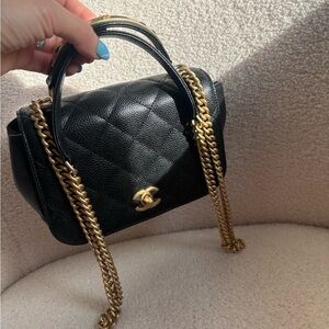 Chanel cavier too handle bag